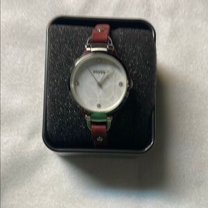 Fossil Brown Watch with Minimalist Design